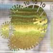 Australian new 10 dollar Rolling colour effect