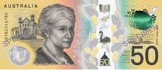 Australian 50 dollar note back - Second series