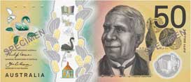 Australian new 50 dollar front