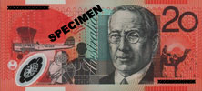Australian twenty dollar note back