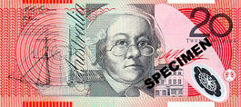 Australian 20 dollar front
