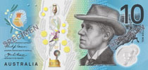 Australian new 10 dollar obverse