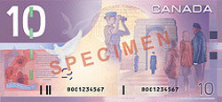 10 canadian dollar note reverse