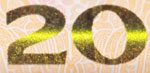 20 chinese yuan color-shifting ink