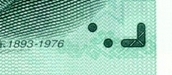 50 Китайски Юана Елемент за увредено зрение