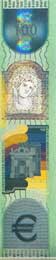 new 100 Euro note silvery stripe 2