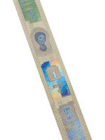 Portrait hologram new 5 euro note