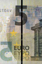security thread 5 euro note