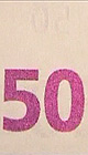 мастило с спроменящ се цвят 50 евро 2
