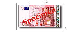 Impression en relief Dix euros