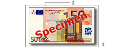 релефен печат 50 евро