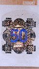 50 евро холограмна лента фалшива