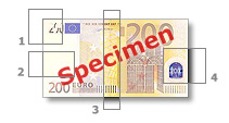 Spécimen1 billet de 200 euros