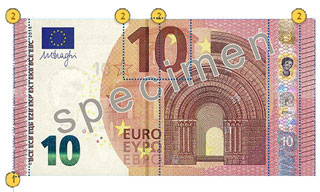 new 10 euro note specimen 1