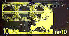 UV lumière verso billet 10 euro