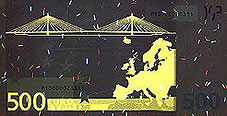 uv light back 500 euro note