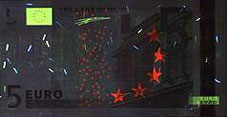 UV lumière recto 5 euros