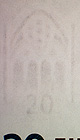 watermark dark 20 euro note