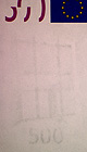 watermark dark 500 euro note