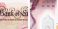£50 polymer note raised print