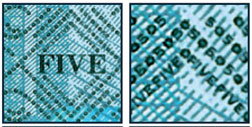 £5 polymer note microlettering
