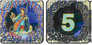 Hologramme de la série E du billet de 5 £
