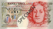 50 Pound note reverse