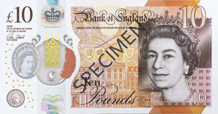 10 pound sterling polymer note