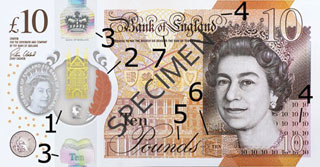new 10 pound polymer specimen obverse