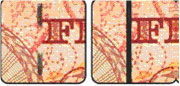 50 old Pound note metallic thread