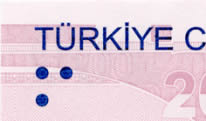 200 turkish lira note Visually Impaired