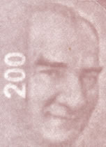 200 turkish lira note Watermark