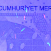 20 turkish lira note uvlight