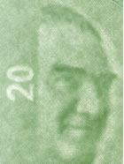 20 turkish lira note Watermark