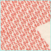 microprinting 50 turkish lira note close