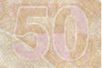 50 turkish lira note See Through3