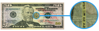 Fil de sécurité de cinquante dollars des États-Unis